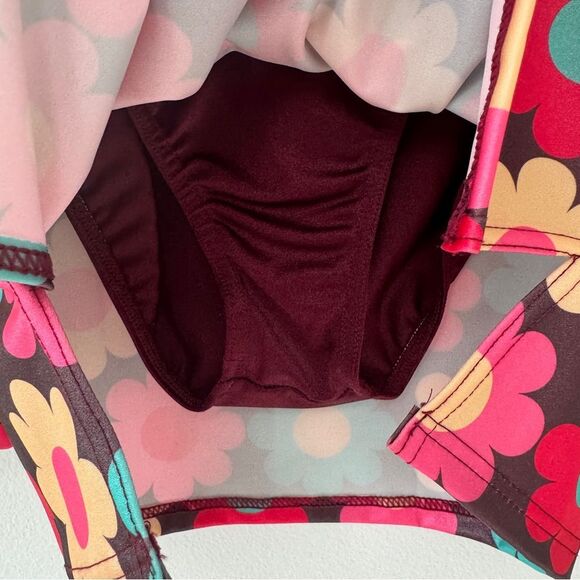 Weissman Boogie Shoes Multi Floral Hippie Dance Costume Size MC (10/12) - Picture 10 of 13